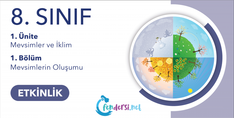 8. Sınıf Mevsimler Ve İklim - Mevsimlerin Oluşumu Etkinlikleri - Fen Dersi